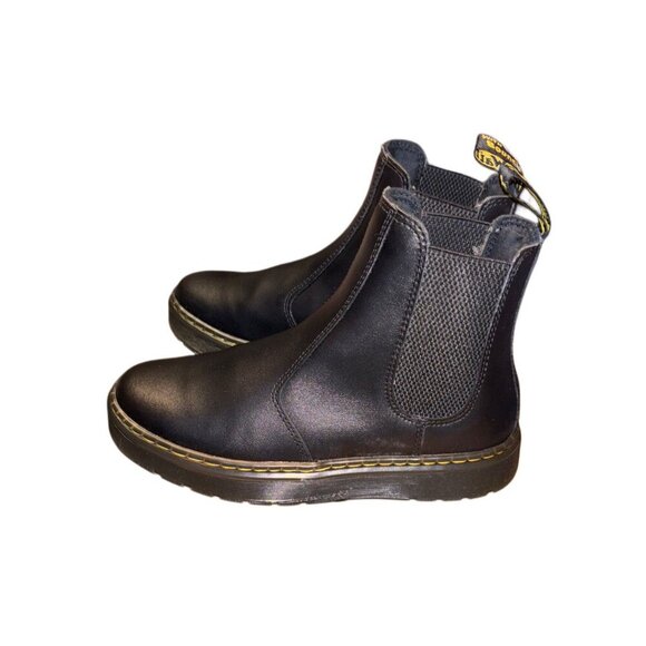 Dr. Martens Black Leather Bex Chelsea Boot 2976, Combat Boots Slip-on, Size 6 - Picture 2 of 6